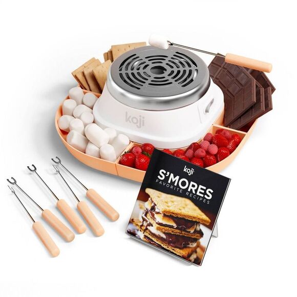 Koji Other - Open Box - Koji -  S'mores Maker Silver Set Stainless Steel Tabl Tan